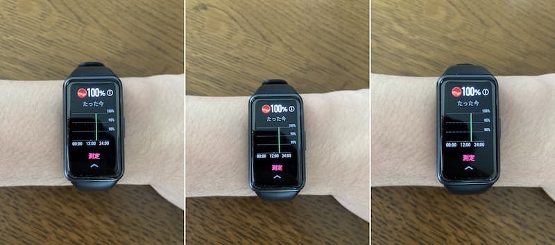 HUAWEI Band 6のSpO2測定の精度