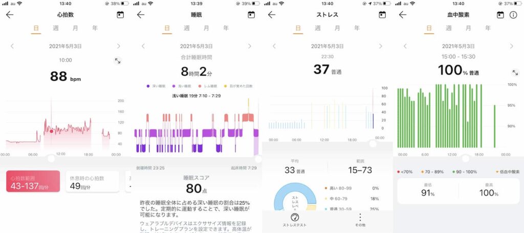 huawei band 6のヘルスケア機能